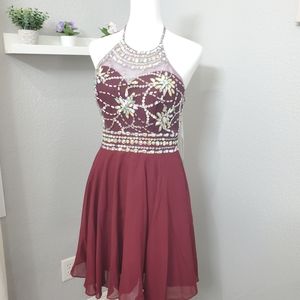 Beaded elegant formal dress